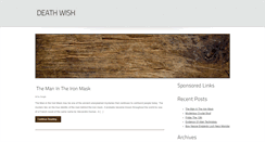 Desktop Screenshot of deathwish.com